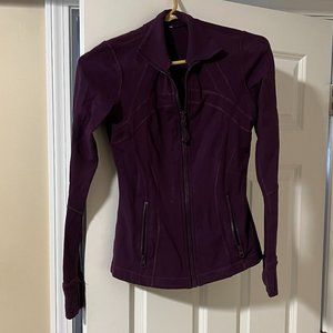 Lululemon Defined Zip Up Jacket Eggplant